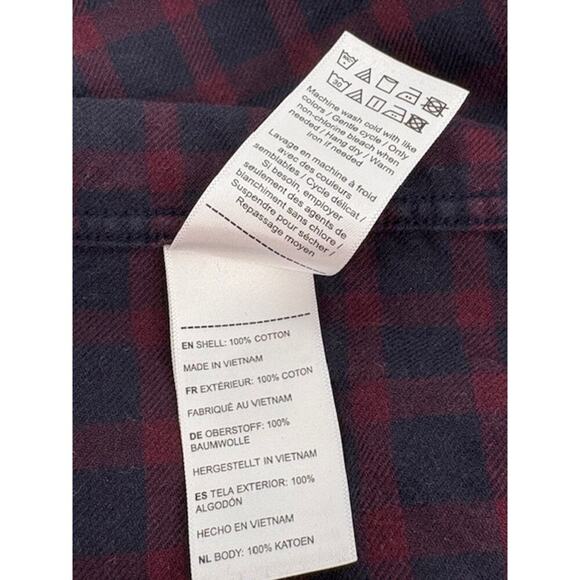 UNTUCKit Red and Blue 100% Cotton Long Sleeve Button Up Shirt - Medium - Picture 6 of 7